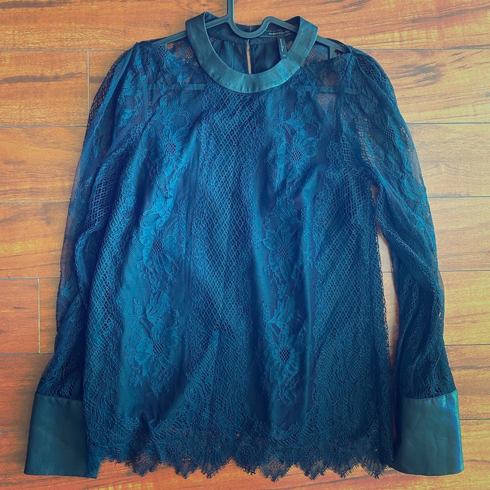 BCBG lace blouse